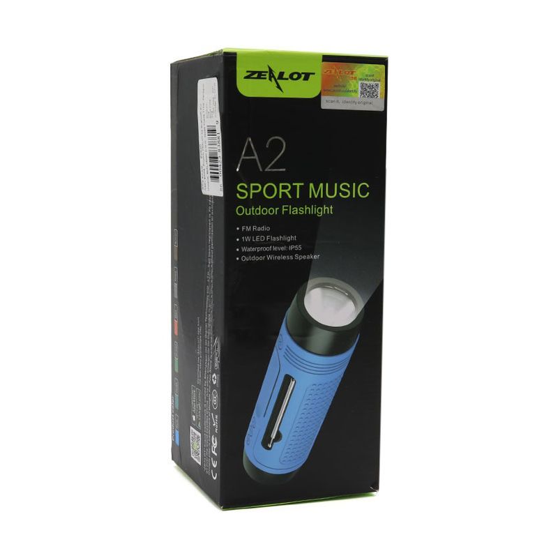 Bluetooth zvucnik A1 sa LED lampom braon