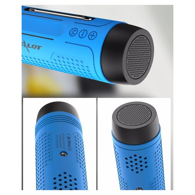 Bluetooth zvucnik A2 sa LED lampom crveni