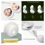 Bluetooth zvucnik EBORA sa lampom beli - Slika 5