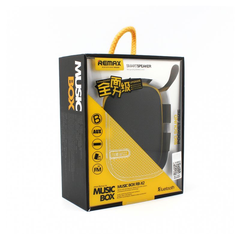 Bluetooth zvucnik REMAX RB-X2 zuti