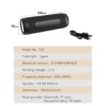 Bluetooth zvucnik S22 sa LED lampom army plavi - Slika 10