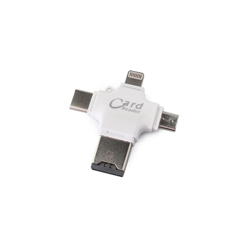 Citac kartica za iPhone + Type C + micro USB