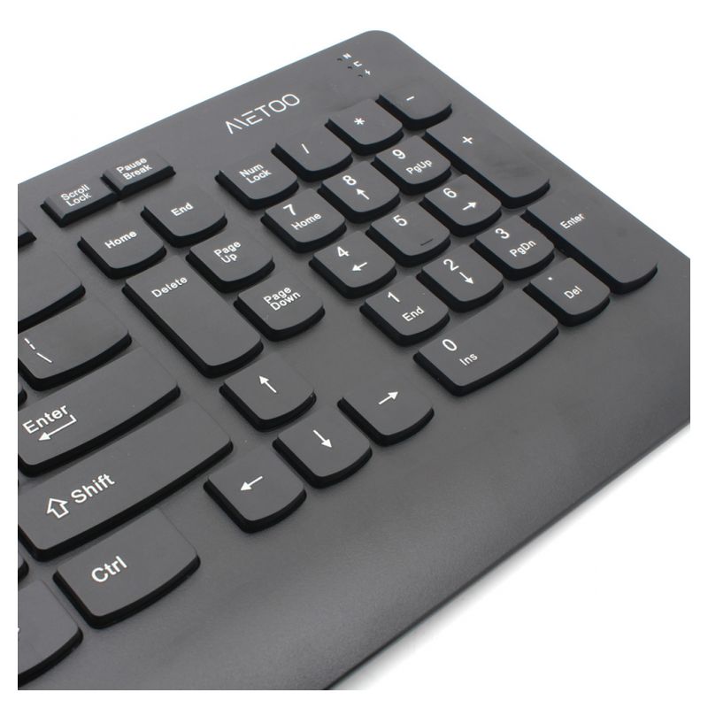 Combo mis i tastatura bezicni METOO C80 rechargeable crna