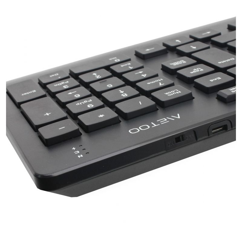 Combo mis i tastatura bezicni METOO C80 rechargeable crna