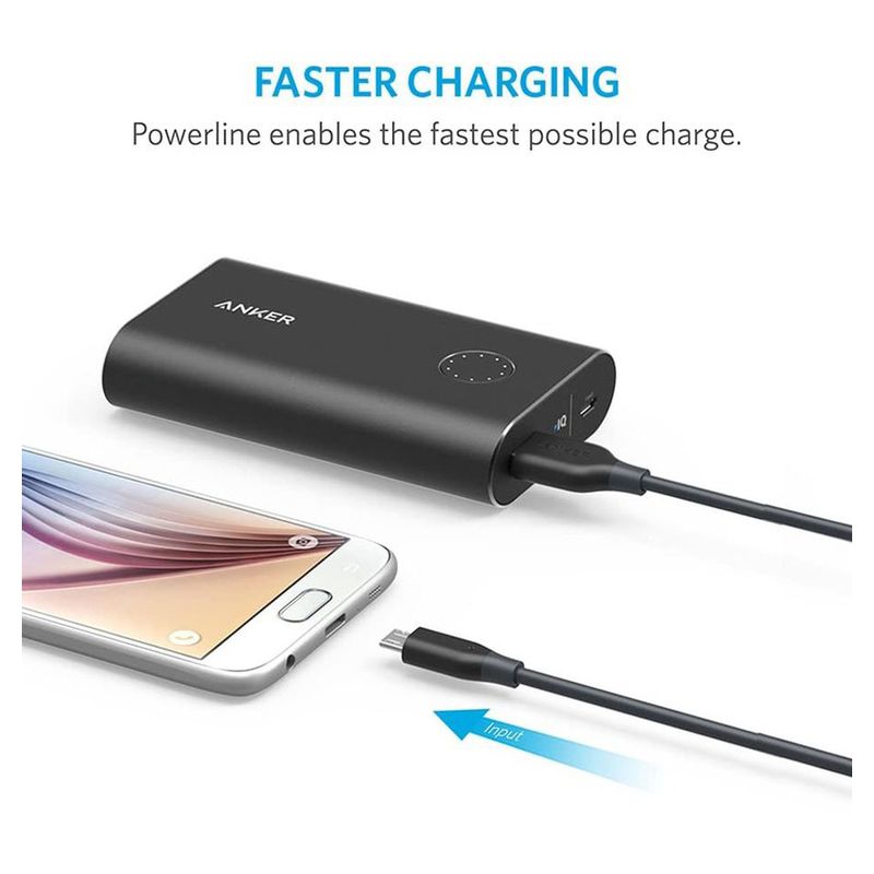 Data kabl ANKER PowerLine micro USB sivi 0.9m