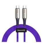Data kabl Baseus Waterdrop USB Type C ljubicasti 1m