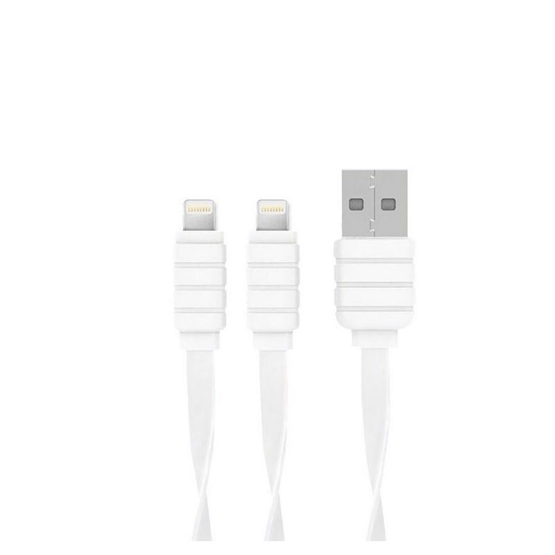 Data kabl KONFULON S60 2u1 za iPhone lightning/iPhone lightning beli 1.2m