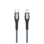 Data kabl LDNIO LC111 PD Type C na iPhone lightning 30W HQ sivi