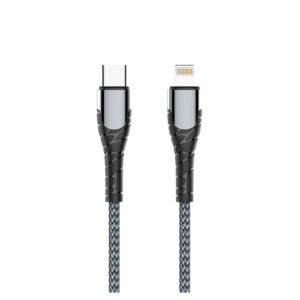 Data kabl LDNIO LC111 PD Type C na iPhone lightning 30W HQ sivi