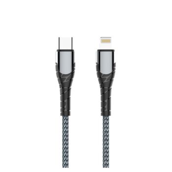 Data kabl LDNIO LC111 PD Type C na iPhone lightning 30W HQ sivi