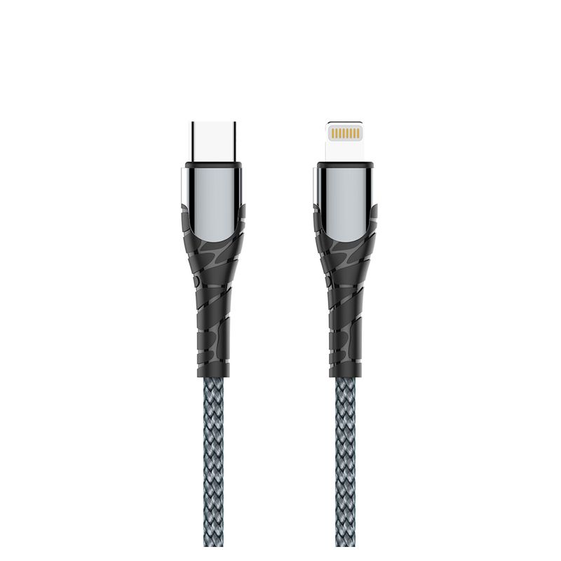 Data kabl LDNIO LC111 PD Type C na iPhone lightning 30W HQ sivi