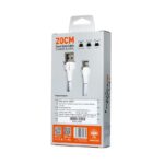 Data kabl LDNIO LS550 2.4A iPhone lightning 0.2m beli - Slika 2