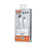 Data kabl LDNIO LS550 2.4A Type C 0.2m beli - Slika 2