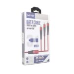 Data kabl Nitu NT-UC028 3u1 za iPhone lightning/Micro USB/Type C plavi 1m