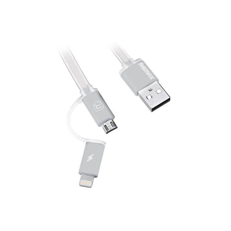 Data kabl REMAX Aurora za iPhone lightning/micro USB beli