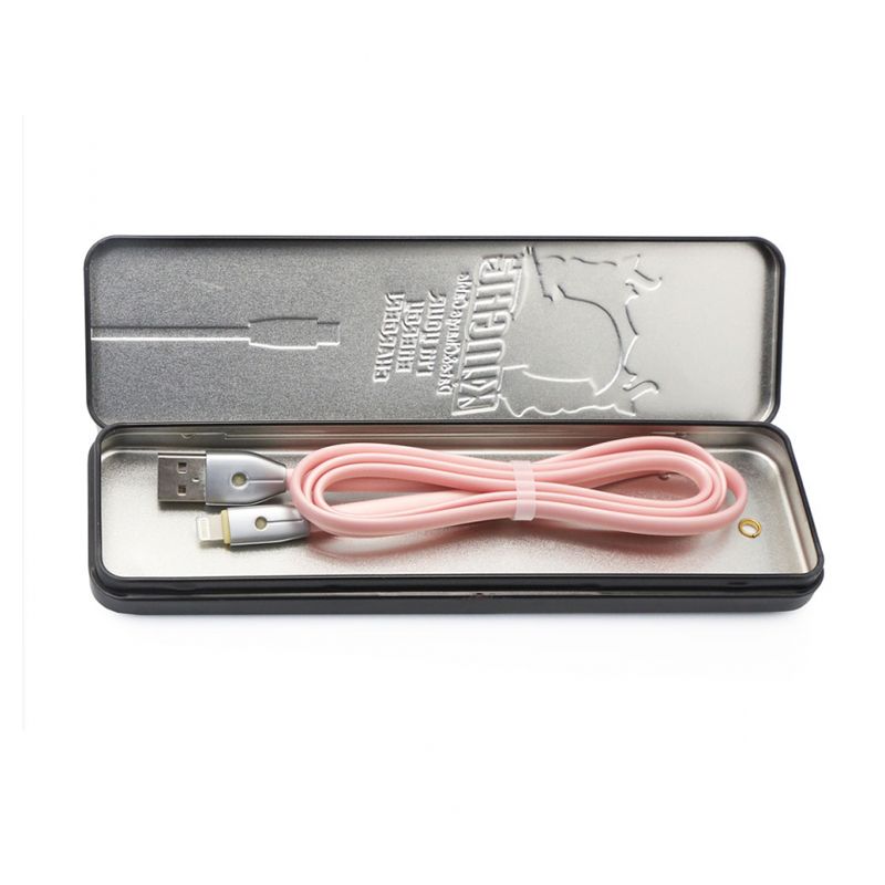 Data kabl REMAX Knight RC-043i za iPhone lightning roze 1m