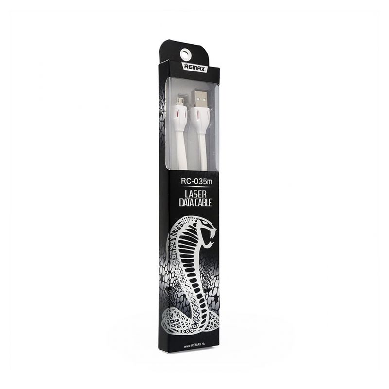 Data kabl REMAX Laser RC-035m micro USB beli 1m