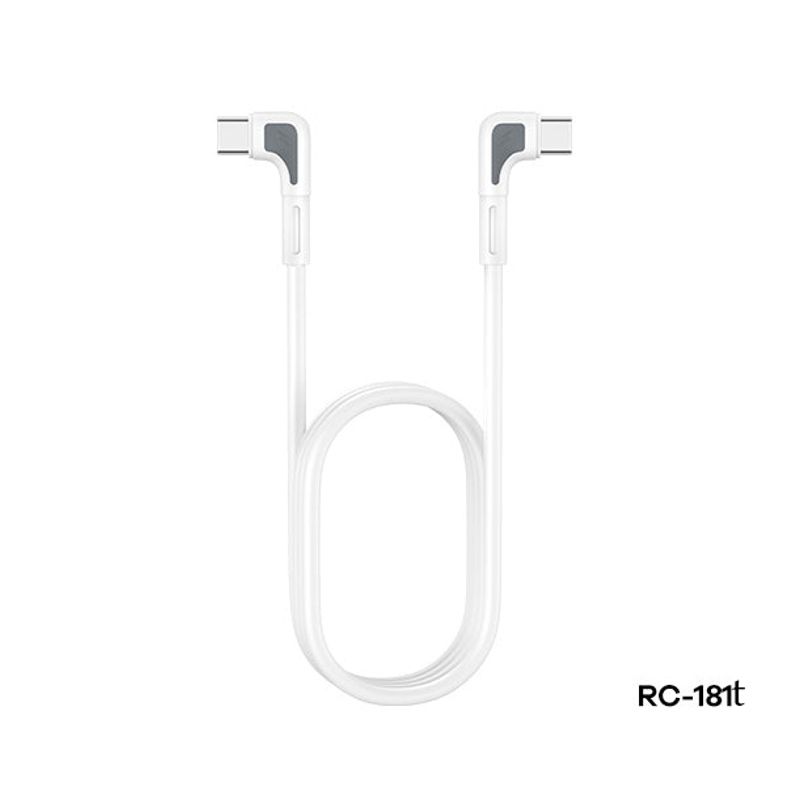 Data kabl REMAX RC-181t Fast Charging PD 65W Type C na Type C beli