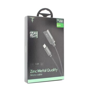 Data kabl T-phox T-M809 Zinc Holly micro USB crni 1m