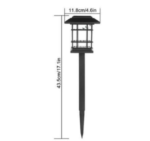 Solarne lampe (45cm) za dvorište X17 - SET 4 komada - Slika 3