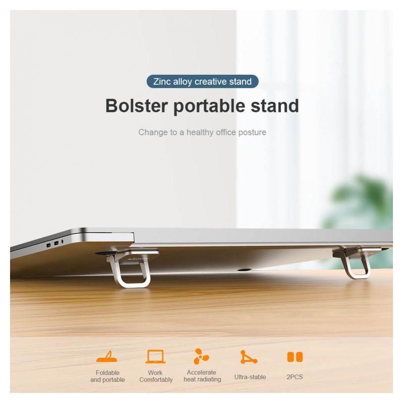 Dodatni podizaci za laptop Nillkin Bolster crni