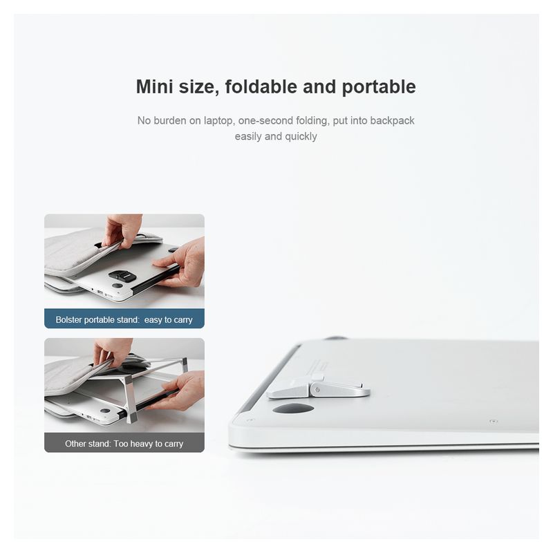 Dodatni podizaci za laptop Nillkin Bolster srebrni