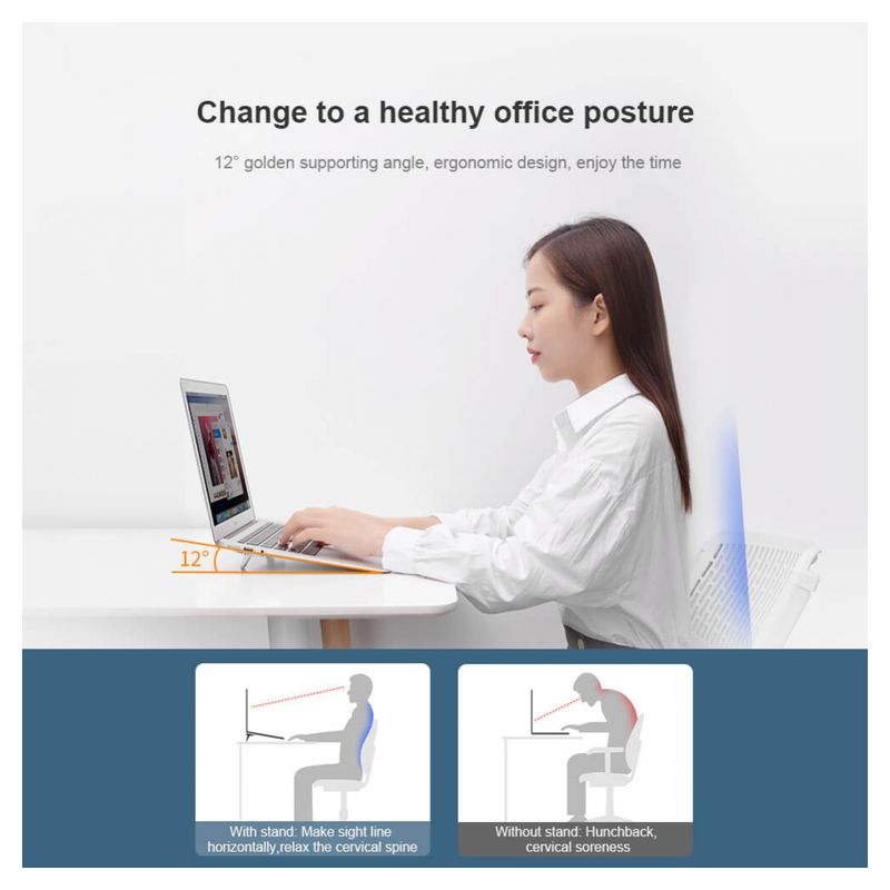 Dodatni podizaci za laptop Nillkin Bolster srebrni