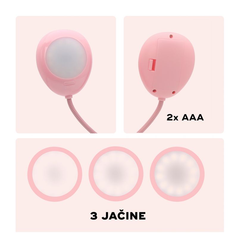 Drzac za mobilni telefon sa LED rasvetom A22 pink