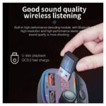 FM transmiter C14 USB, PD, QC 3.0 Bluetooth 5.0, Type C RGB, handsfree crni - Slika 4