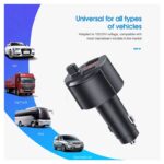 FM transmiter C4 USB TF Bluetooth 5.0 12-24V handsfree beli - Slika 11