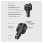 FM transmiter C4 USB TF Bluetooth 5.0 12-24V handsfree beli - Slika 12