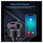 FM transmiter C4 USB TF Bluetooth 5.0 12-24V handsfree beli - Slika 6