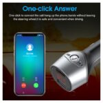 FM transmiter C5 USB TF Bluetooth 5.0 12-24V handsfree crno sivi - Slika 6