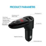 FM transmiter C8 USB TF Bluetooth 5.0 12-24V handsfree beli - Slika 5
