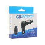 FM transmiter C8 USB TF Bluetooth 5.0 12-24V handsfree beli - Slika 9