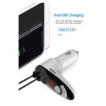 FM transmiter C8 USB TF Bluetooth 5.0 12-24V handsfree LE beli - Slika 8