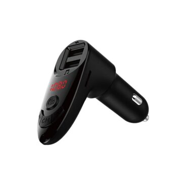 FM transmiter C8 USB TF Bluetooth 5.0 12-24V handsfree LE crni
