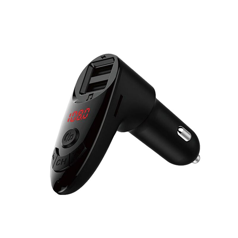 FM transmiter C8 USB TF Bluetooth 5.0 12-24V handsfree LE crni