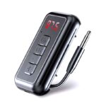 FM transmiter Y4 USB TF Bluetooth 5.0, call ID, modlularni,  handsfree crni - Slika 2
