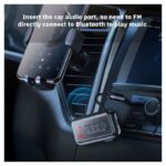 FM transmiter Y4 USB TF Bluetooth 5.0, call ID, modlularni,  handsfree crni - Slika 7