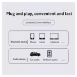 FM transmiter Y4 USB TF Bluetooth 5.0, call ID, modlularni,  handsfree crni - Slika 9