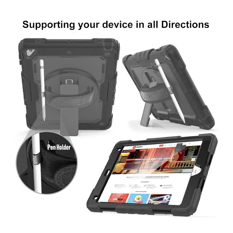 Futrola Straps za iPad 6 9.7 crna