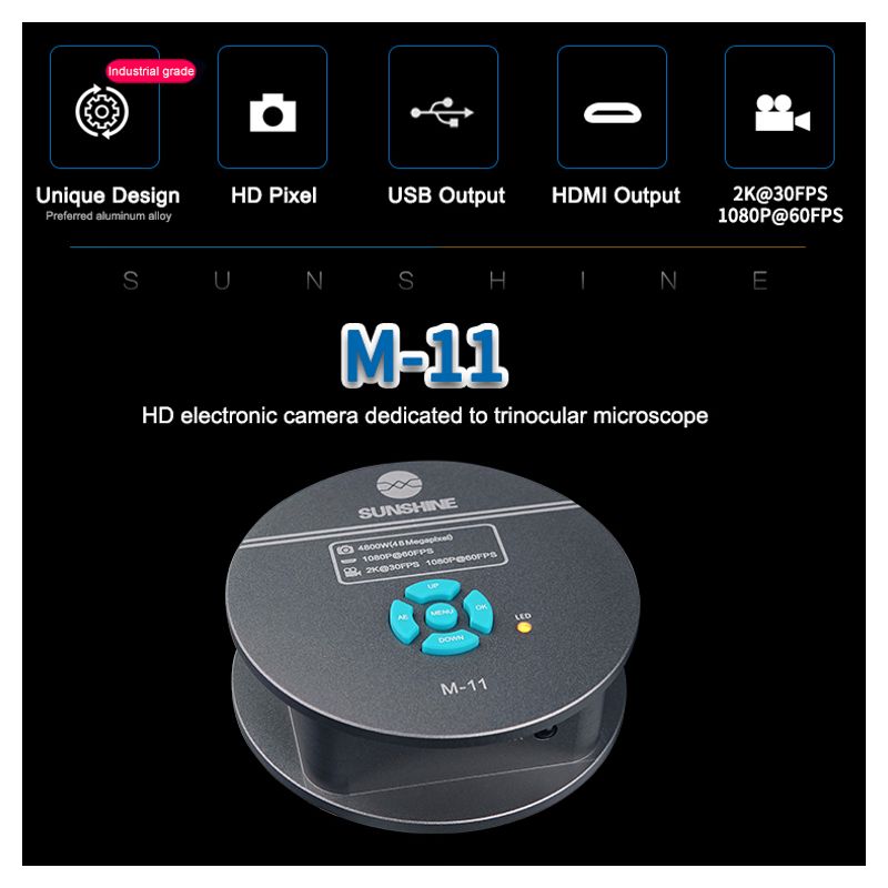 HD Kamera za mikroskop Sunshine M-11 HDMI 2K@30FPS 1080P@60FPS