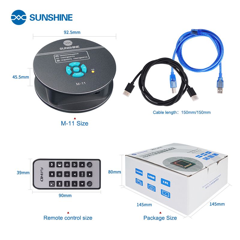 HD Kamera za mikroskop Sunshine M-11 HDMI 2K@30FPS 1080P@60FPS