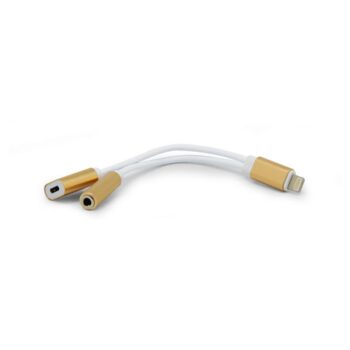 Iphone 7 adapter za slusalice i punjenje zlatni