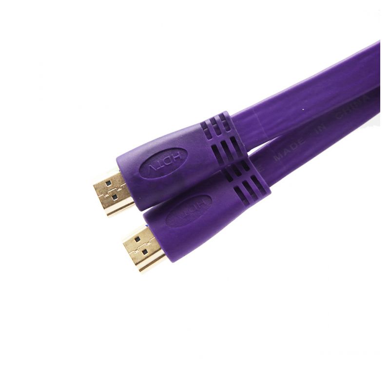 Kabl Flet HDMI na HDMI 1.5m ljubicasti