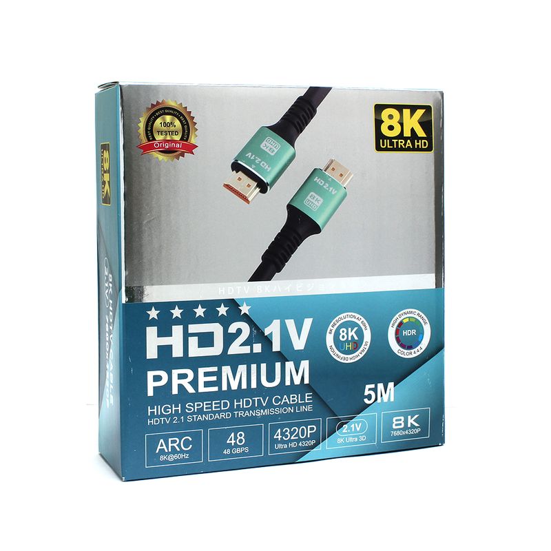 Kabl HDMI 8K 5m (HDMI 2.1ver)