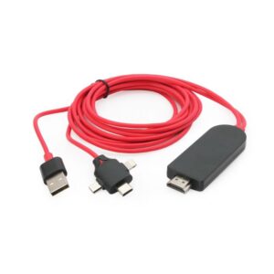 Kabl HDMI na USB type C lightning micro USB 1.5m