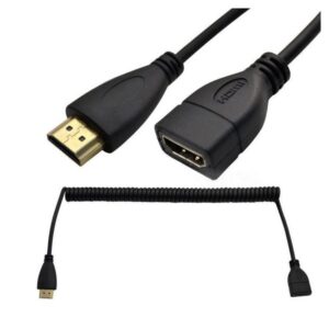 Kabl HDMI produzni M na Z spiralni 1.5m JWD-HDMI12