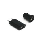 Kucni punjac 3u1 sa micro USB kablom crni
